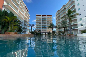 8011 Depa en la marina con balcon y vista alberca